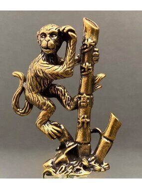 Brass Monkey Spirit Animal Career Success Ambition Prosperity Talisman Mini Alta